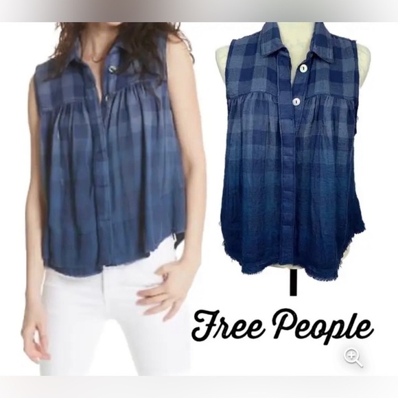 Free people women’s hey there sunrise tank top - Picture 1 of 14